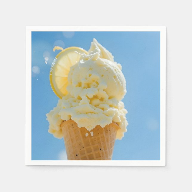 Sött citronsommar pappersservett (Framsidan)