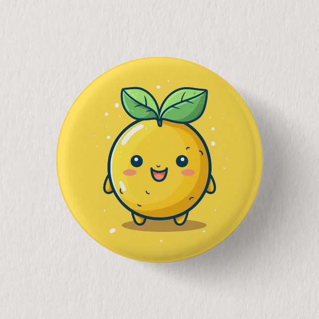 Sött citrontema knapp (Framsida)