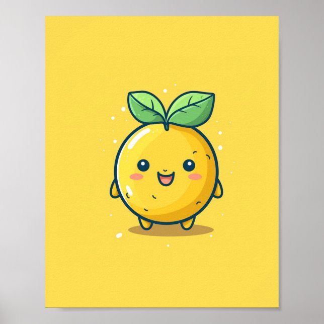 Sött citrontema poster (Framsidan)