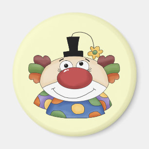 Sött clownansikte magnet