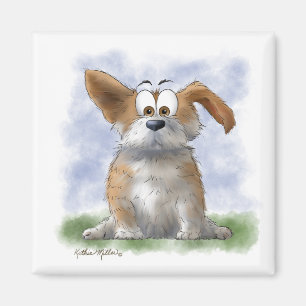 Sött Corgi- tecknat Magnet