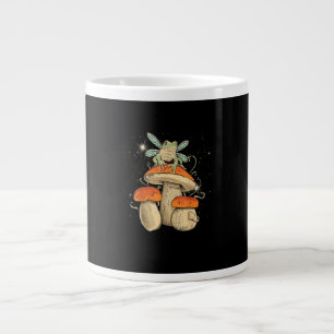 Sött Cottagecore Svamp Groda Goblincore Stil Jumbo Mugg