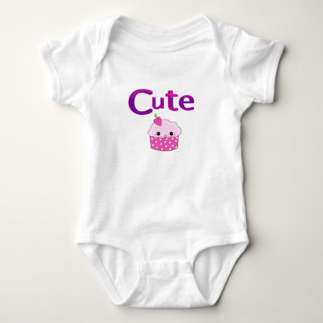 Sött Cupcake-design Tee (Framsida)