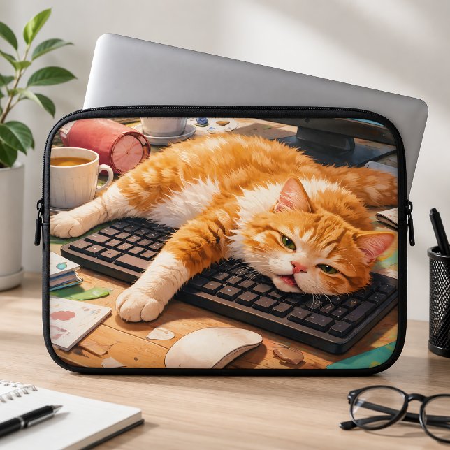 Sött datordjur laptop fodral (Skapare uppladdad)
