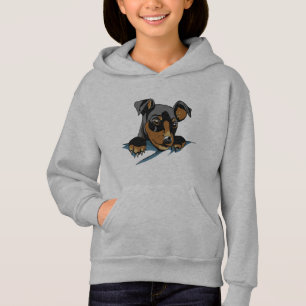 Sött design med svart dachshundvalp t shirt