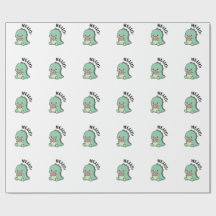 Sött dinosauriepresentpapper