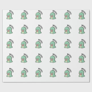 Sött dinosauriepresentpapper presentpapper