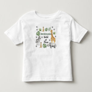 Sött djungeldjur 3-års födelsedag t shirt