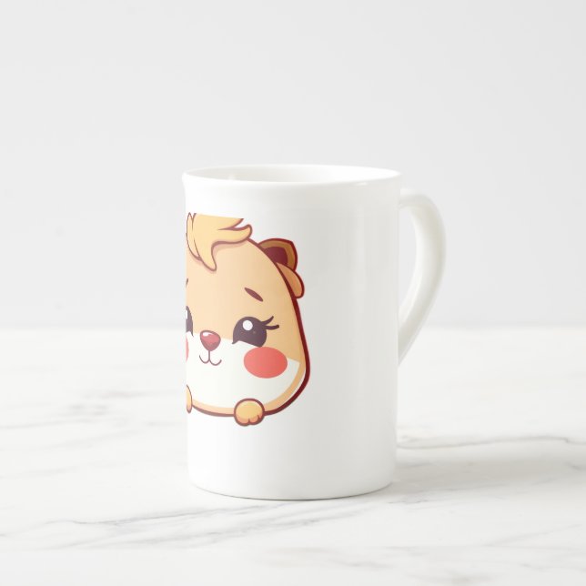 Sött djur benporslin mugg (Framsida höger)