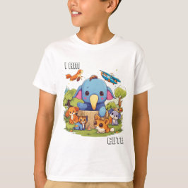 Sött djur serieillustration jag är söt  t shirt