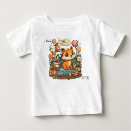 Sött djurseriefigurer nytt design jag är söt t shirt