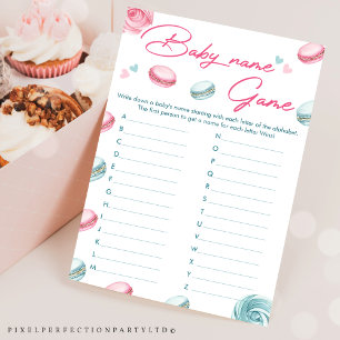 Sött Donut Baby Shower Baby Namn-spelkort Inbjudningar