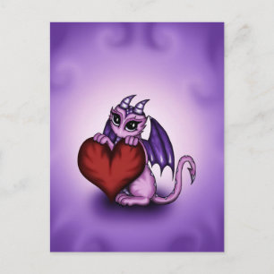 sött Dragon-hjärta Vykort