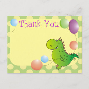 Sött drakebarns kort för tack