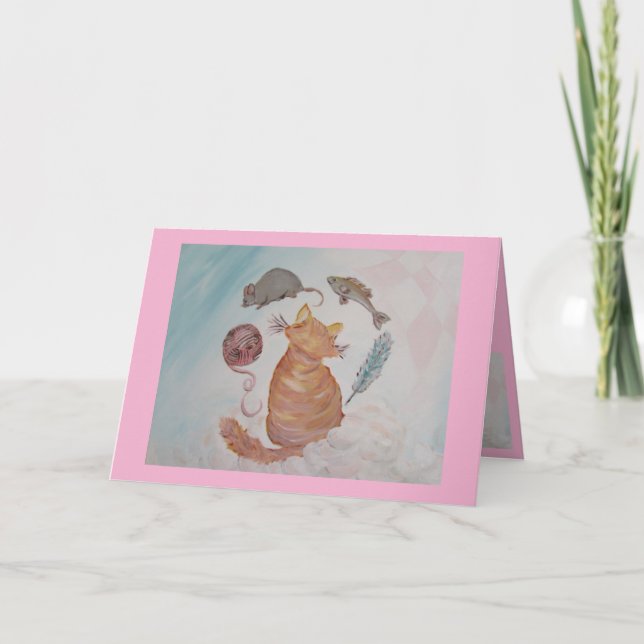 Sött Dreams inspirationskort för hälsning Tack Kort (Framsida)