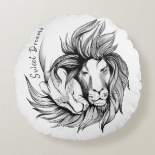 Sött drömkastkudde rund kudde