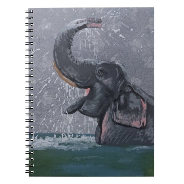 Sött Elefant Anteckningsbok (Framsidan)