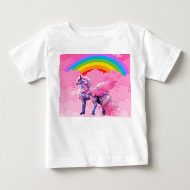 Sött Enhörning. T Shirt (Framsida)