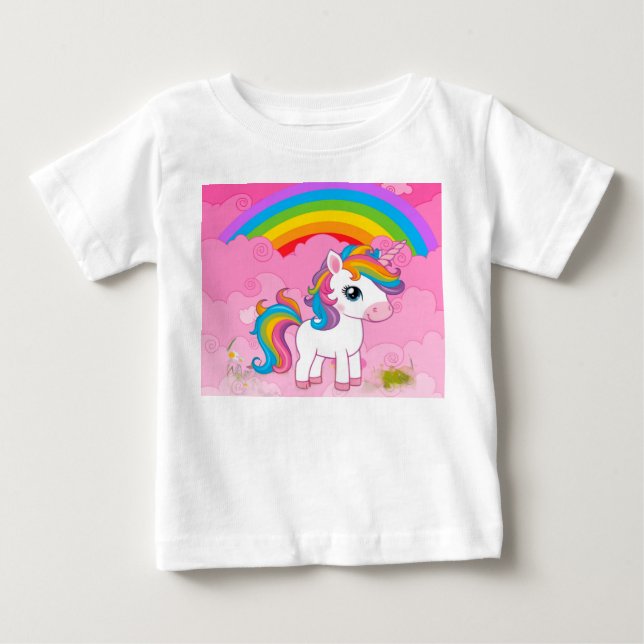 Sött Enhörning. T Shirt (Framsida)