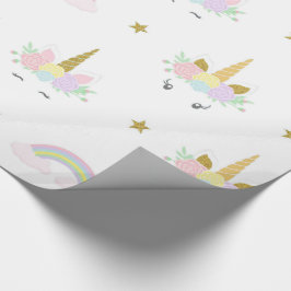 Sött Enhörningspresentpapper Presentpapper