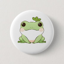 Sött Enkelt Chibi Groda Natur Kawaii Design