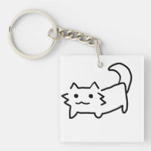 Sött enkelt kattnyckelband
