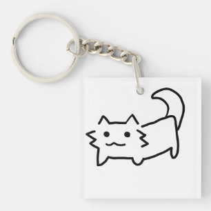 Sött enkelt kattnyckelband