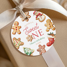Sött Ett Pepparkaks Cookie 1-års Födelsedagsfest