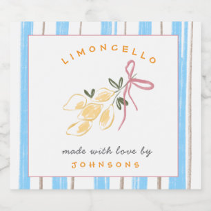 Sött fantasifull Limoncello Spritflaskor Etikett
