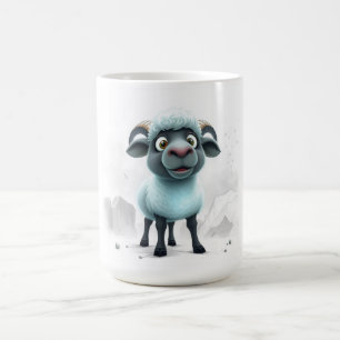 Sött Får Mysig Design Kaffemugg