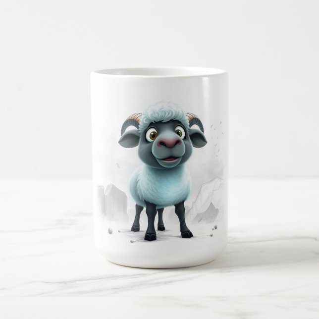 Sött Får Mysig Design Kaffemugg (Center)