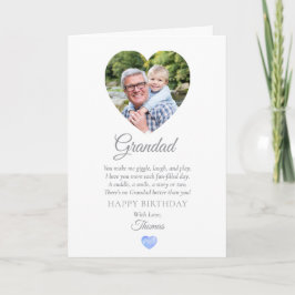 Sött farfar- och födelsedagskort från Småbarn Tack Kort