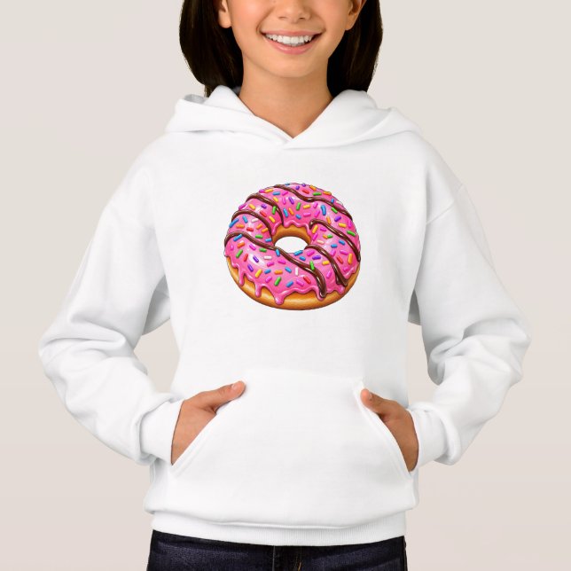Sött färgglatt mönster för munkar t shirt (Framsida)