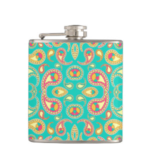 Sött färgglatt vintage paisley-mönster fickplunta