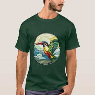 Sött fastnat glastört från fåglar t shirt
