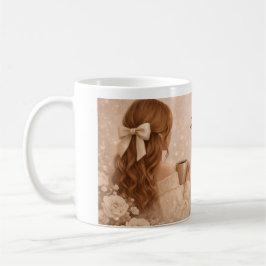 Sött feminint kaffemugg | Blommig Soft Girl-gåva