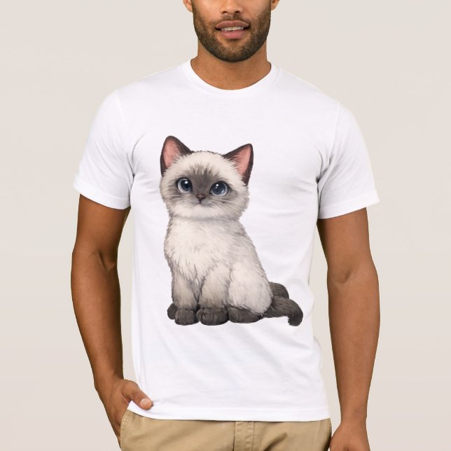 Sött fiskbollsvalp t shirt (Framsida)