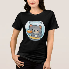 Sött fiskbollsvalp t shirt