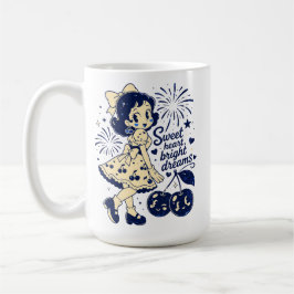 Sött fjärde juli självständighetsdag kaffemugg