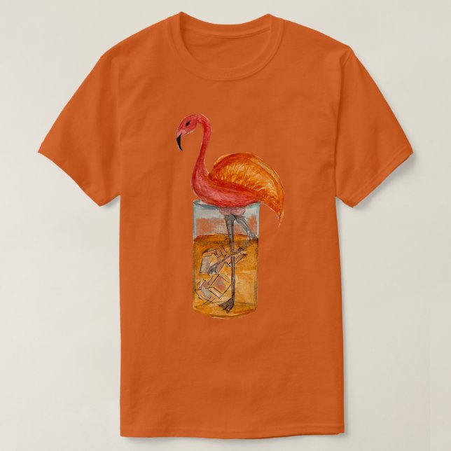 sött flamingte t shirt (Design framsida)