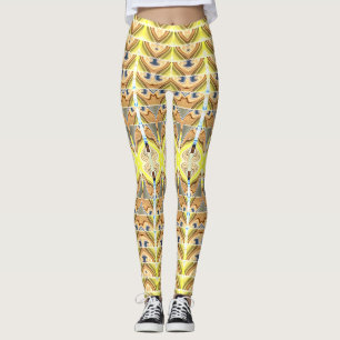 Sött flerfärgat trendigt "Ratti_Creative_Arts" Leggings