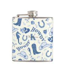 Sött flickaktigt kustcowgirlnamnmonogram