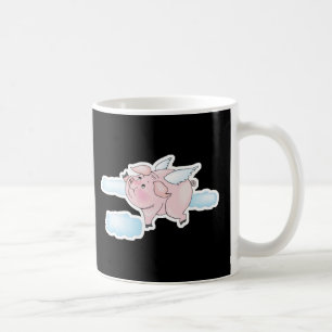 sött flygande gris kaffemugg