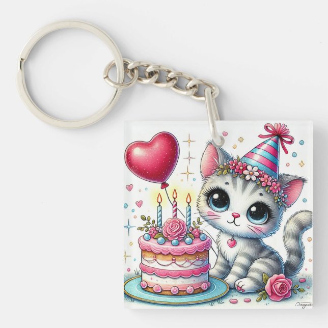 🎂 Sött födelsedagspresent åt katt för kattälskare (Framsidan)