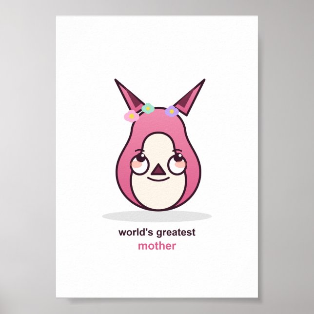 Sött födelsedagspresent till mamma poster (Framsidan)
