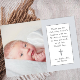 Sött foto-baptism - tackkort tack kort