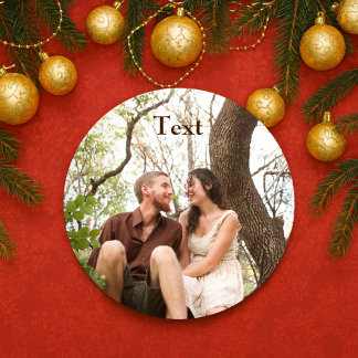 Sött Foto Runt Klistermärke