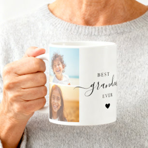 Sött fotokollage Världens bästa mormor / farmor Kaffemugg