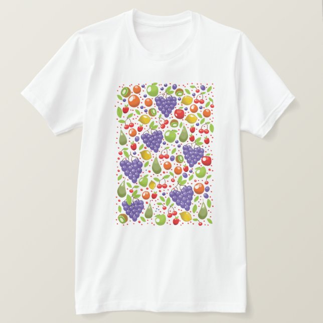 Sött fruktmönster t shirt (Design framsida)