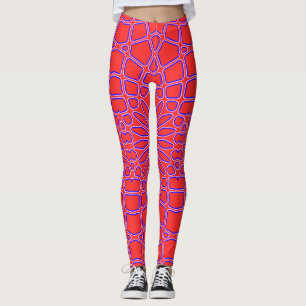 Sött geometriskt mönster "Ratti_Creative_Arts" Leggings